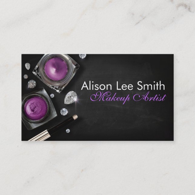 Tarjeta De Visita Makeup Artist / Cream Eyeshadow (Anverso)