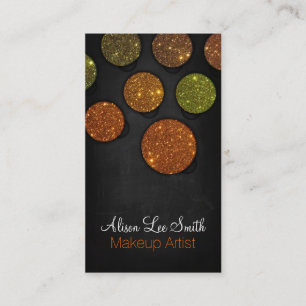 Tarjeta De Visita Makeup Artist / Glitter palette