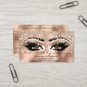 Tarjeta De Visita Makeup Brown Eyebrow Lazas Drin Después del susto