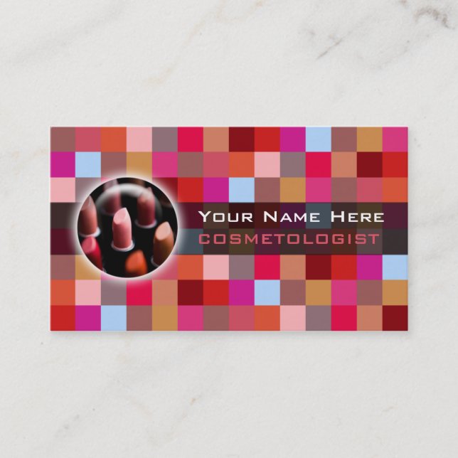 Tarjeta De Visita MakeUp Business Cards (Anverso)