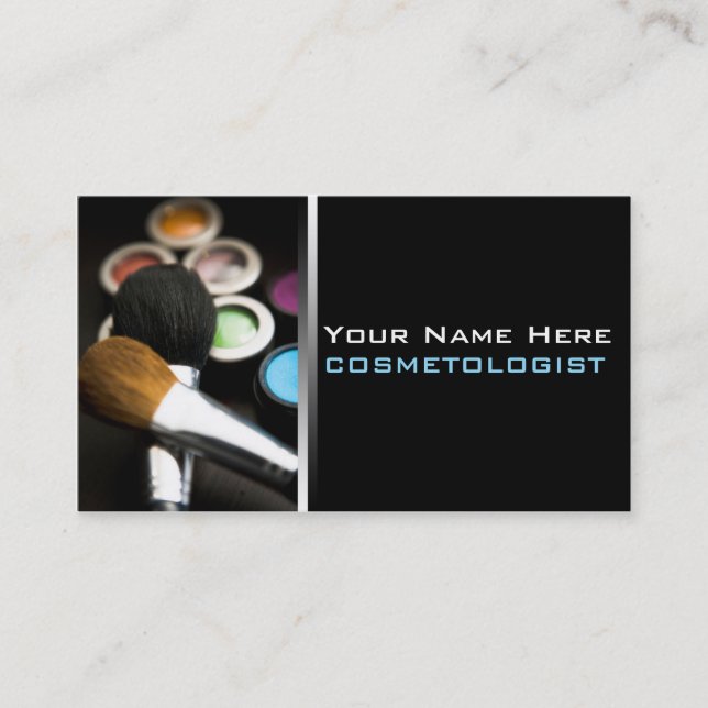 Tarjeta De Visita MakeUp Business Cards (Anverso)