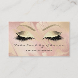 Tarjeta De Visita Makeup Eyebrow azotes Purpurina Diamond Rubor Marb