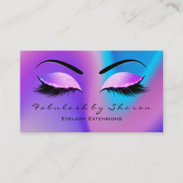 Tarjeta De Visita Makeup Eyebrow azotes Purpurina Skinny Miami Beach