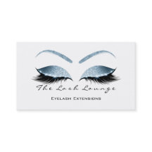 Makeup Eyebrow Lashes Purpurina Azul Blanco