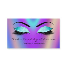 Makeup Eyebrow Lazas Purpurina Skinny Blue Purple