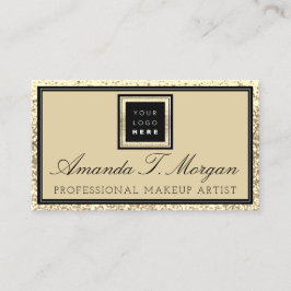 Tarjeta De Visita Makeup Eyelash Event Planner Logo Gold Modern
