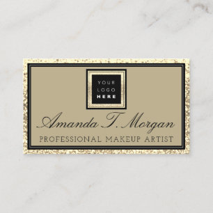 Tarjeta De Visita Makeup Eyelash Event Planner Logo Gold Royal