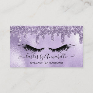 Tarjeta De Visita Makeup EyeLashes Purpurina de chispas goteo Rubor 