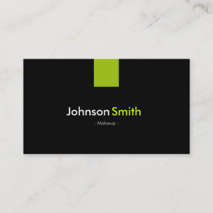 Tarjeta De Visita Makeup Modern Mint Green