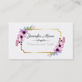 Tarjeta De Visita Makeup y Hair Stylist