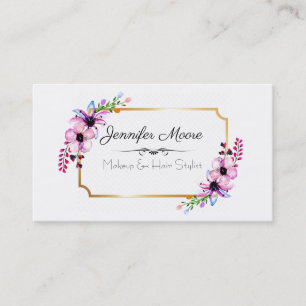 Tarjeta De Visita Makeup y Hair Stylist