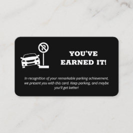 Tarjeta De Visita Mal estacionamiento