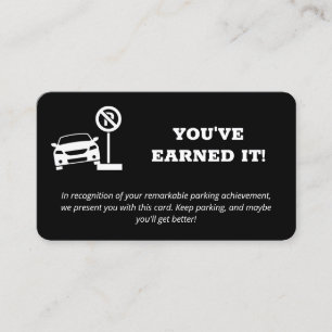 Tarjeta De Visita Mal estacionamiento