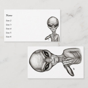 Tarjeta De Visita ¡Mala Alien, eres la siguiente!