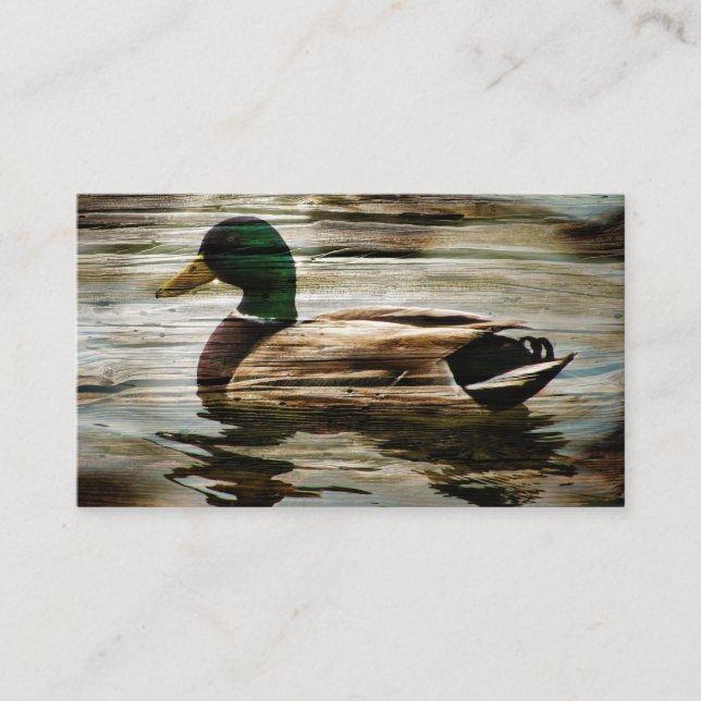 Tarjeta De Visita Mallard Duck (Anverso)