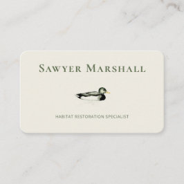 Tarjeta De Visita Mallard Duck Business Card