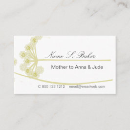 Tarjeta De Visita Mamá profesional moderna floral del Wildflower