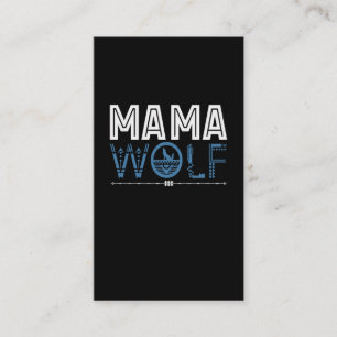 Tarjeta De Visita Mama Wolf Nativo American Art Mother