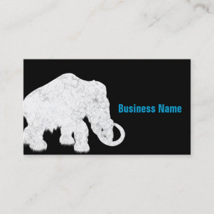 Tarjeta De Visita Mamut cristalino azul de la edad de hielo
