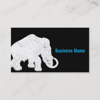 Tarjeta De Visita Mamut cristalino azul de la edad de hielo