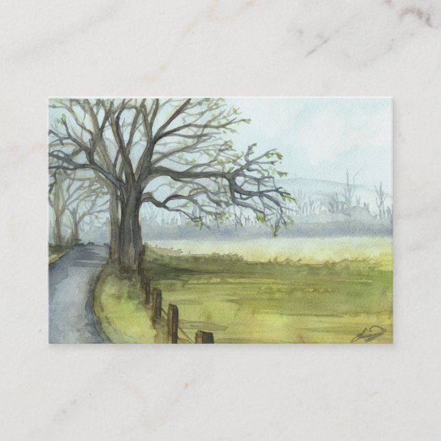 Tarjeta De Visita "Mañana de la primavera " (Anverso)