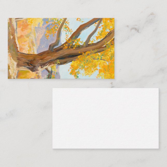 Tarjeta De Visita Mañana de octubre de 1940 por Maynard Dixon (Anverso / Reverso)