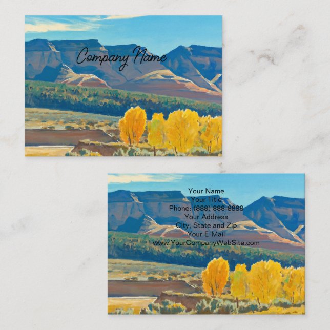 Tarjeta De Visita Mañana pacífica por Maynard Dixon Business Card (Anverso / Reverso)