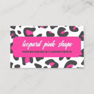Tarjeta De Visita Manchas de piel de leopardo de animal