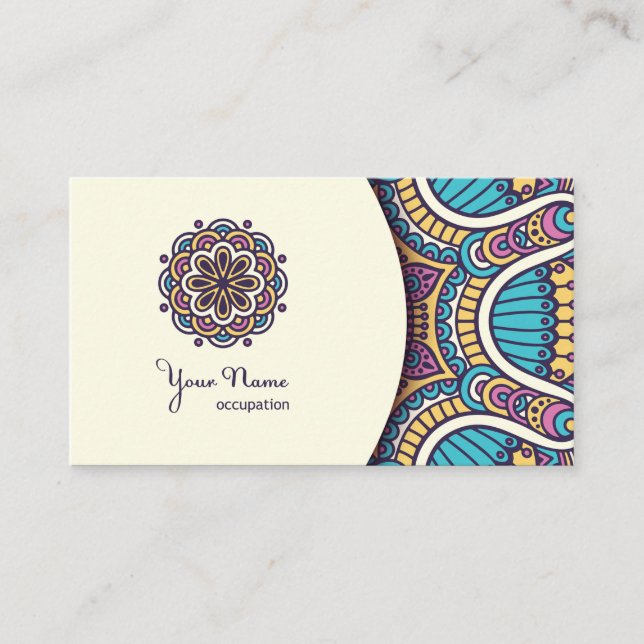 Tarjeta De Visita Mandala (Anverso)
