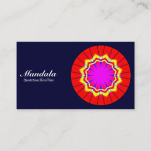 Tarjeta De Visita Mandala 02 - Marina negra 000033