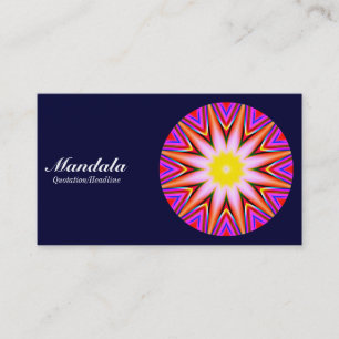 Tarjeta De Visita Mandala 03 - Marina negra 000033