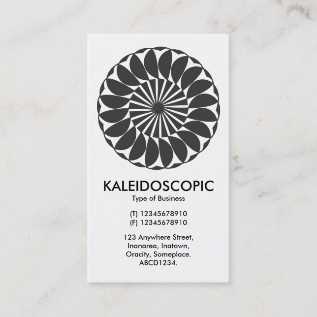 Tarjeta De Visita Mandala 06 (Anverso)