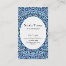 Mandala azul mágica del jardín de flores