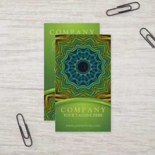 Tarjeta De Visita Mandala bien colorida