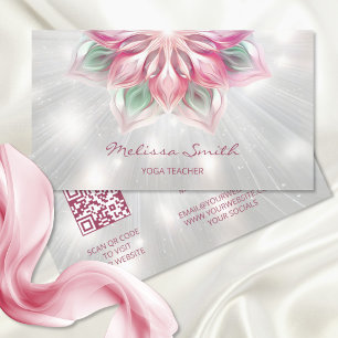 Tarjeta De Visita Mandala brillante PInk