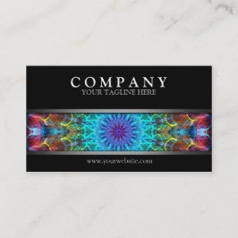 Tarjeta De Visita Mandala colorida moderna