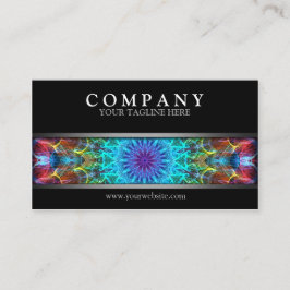 Tarjeta De Visita Mandala colorida moderna