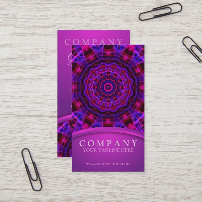 Tarjeta De Visita Mandala de la corriente eléctrica (Anverso/Reverso In Situ)