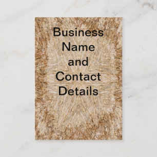 Tarjeta De Visita Mandala de madera triturada