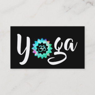 Tarjeta De Visita Mandala de OM Aum Lotus del profesor del