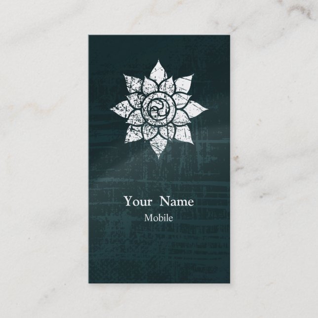 Tarjeta De Visita Mandala del Grunge (Anverso)