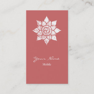 Tarjeta De Visita Mandala del Grunge