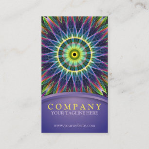 Tarjeta De Visita Mandala del ojo de la flor