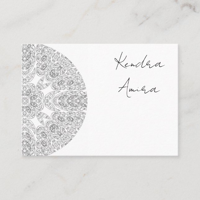 Tarjeta De Visita Mandala Eye Design Floral Lotus Gold Card (Anverso)