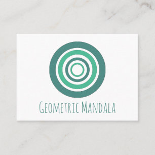 Tarjeta De Visita Mándala Geométrico 
