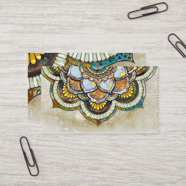 Tarjeta De Visita Mandala Happiness (Anverso/Reverso In Situ)