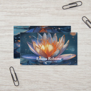 TARJETA DE VISITA MANDALA LOTUS INSTRUCTOR DE YOGA PERSONALIZADO