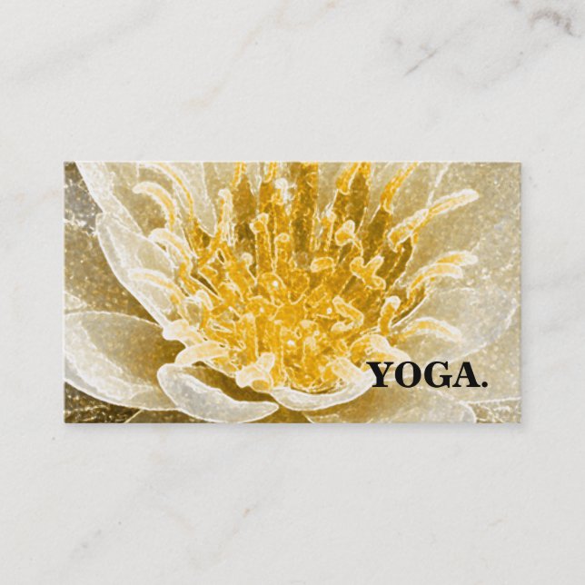 TARJETA DE VISITA MANDALA LOTUS INSTRUCTOR DE YOGA PERSONALIZADO (Anverso)