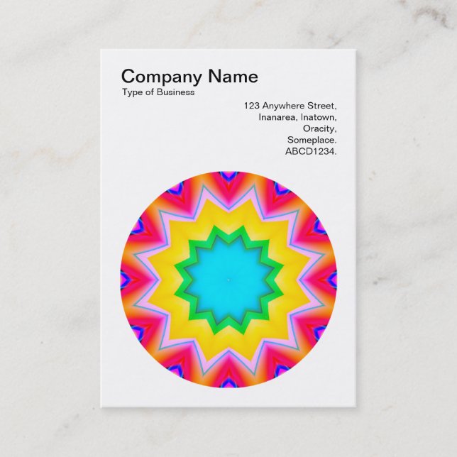 Tarjeta De Visita Mandala Motif 010 (Anverso)