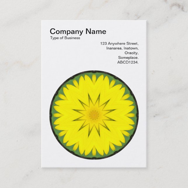 Tarjeta De Visita Mandala Motif 018 (Anverso)